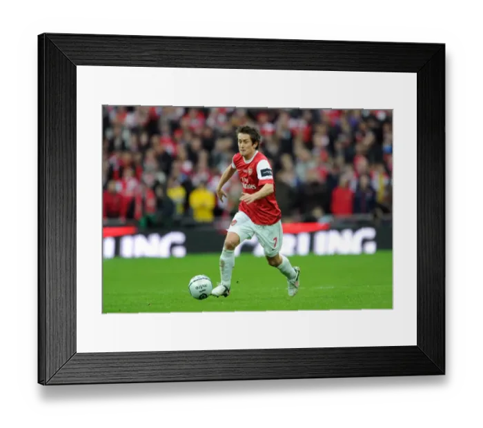 Framed Print : Tomas Rosicky in Action: Arsenal's Defeat in the Carling Cup Final against Birmingham City (2011) Framed Print : Tomas Rosicky in Action: Arsenal's Defeat in the Carling Cup Final against Birmingham City (2011)