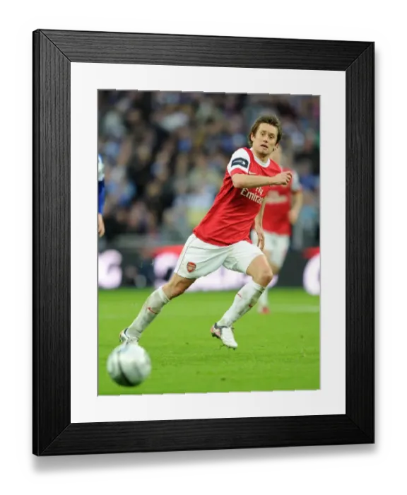 Framed Print : Tomas Rosicky in Action: Arsenal's Heartbreaking Defeat in the Carling Cup Final against Birmingham City (27 / 2 / 11) Framed Print : Tomas Rosicky in Action: Arsenal's Heartbreaking Defeat in the Carling Cup Final against Birmingham City (27 / 2 / 11)
