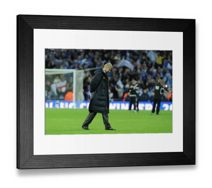 Framed Print : Arsene Wenger's Disappointment: Arsenal's Carling Cup Final Defeat to Birmingham City (27 / 2 / 2011) Framed Print : Arsene Wenger's Disappointment: Arsenal's Carling Cup Final Defeat to Birmingham City (27 / 2 / 2011)