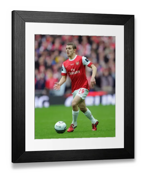 Framed Print : Jack Wilshere in Action: Arsenal's Defeat in the Carling Cup Final vs Birmingham City (27 / 2 / 11)