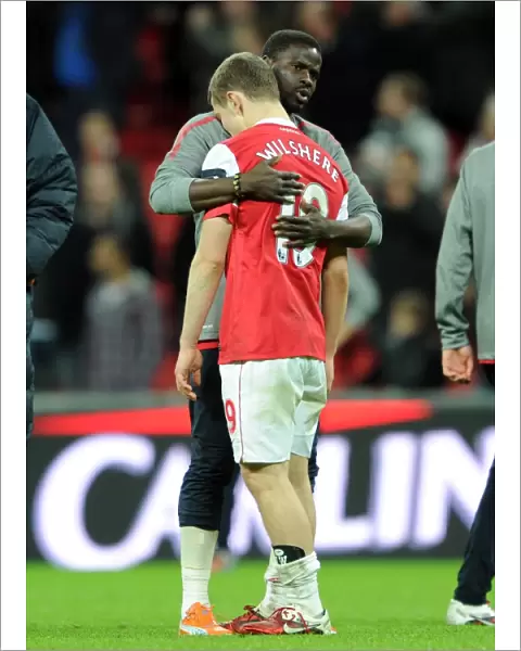 Jack Wilshere Consoled by Emmanuel Eboue: Arsenal's Bittersweet Carling Cup Final Moment