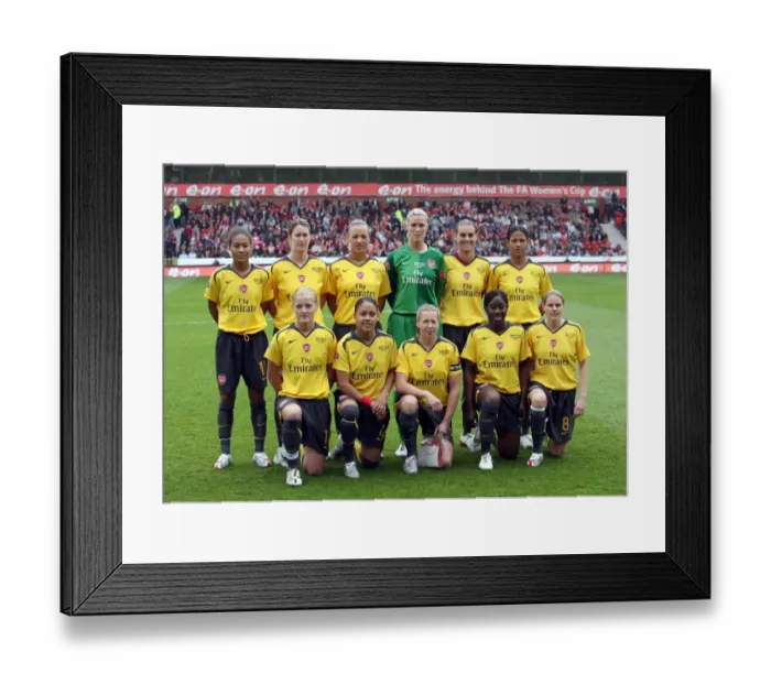 Framed Print : Arsenal Ladies team