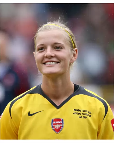 Arsenal's Katie Chapman Celebrates FA Cup Victory: 4-1 over Charlton Athletic (2007)