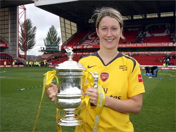 Ciara Grant Celebrates with the FA Cup: Arsenal's Victory over Charlton Athletic (2007)