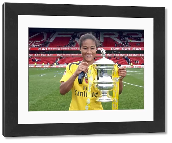 Rachel Yankey with the FA Cup: Arsenal's Victory in the Women's FA Cup Final against Charlton Athletic (2007)