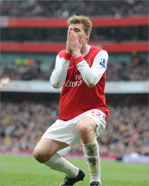 Nicklas Bendtner (Arsenal). Arsenal 0: 0 Sunderland, Barclays Premier League