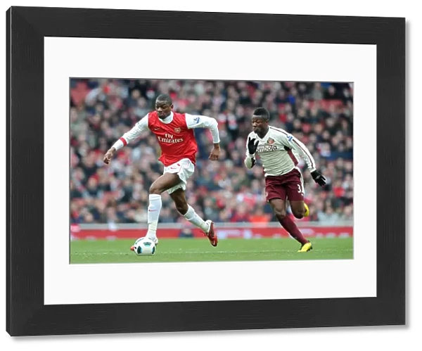 Abou Diaby (Arsenal) Asamoah Gyan (Sunderland). Arsenal 0: 0 Sunderland