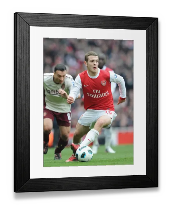 Framed Print : Arsenal's Jack Wilshere in Action at the Emirates Stadium during Arsenal 0:0 Sunderland, Premier League 2010-11 Framed Print : Arsenal's Jack Wilshere in Action at the Emirates Stadium during Arsenal 0:0 Sunderland, Premier League 2010-11