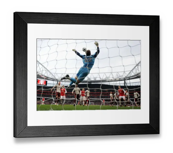 Framed Print : Marouane Chamakh, Andrey Arshavin and Nicklas Bendtner (Arsenal) look on as Simon Mignolet Framed Print : Marouane Chamakh, Andrey Arshavin and Nicklas Bendtner (Arsenal) look on as Simon Mignolet