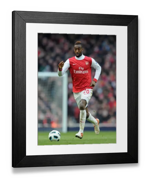 Framed Print : Johan Djourou in Action: Arsenal vs Sunderland, Barclays Premier League, Emirates Stadium, 5 / 3 / 11