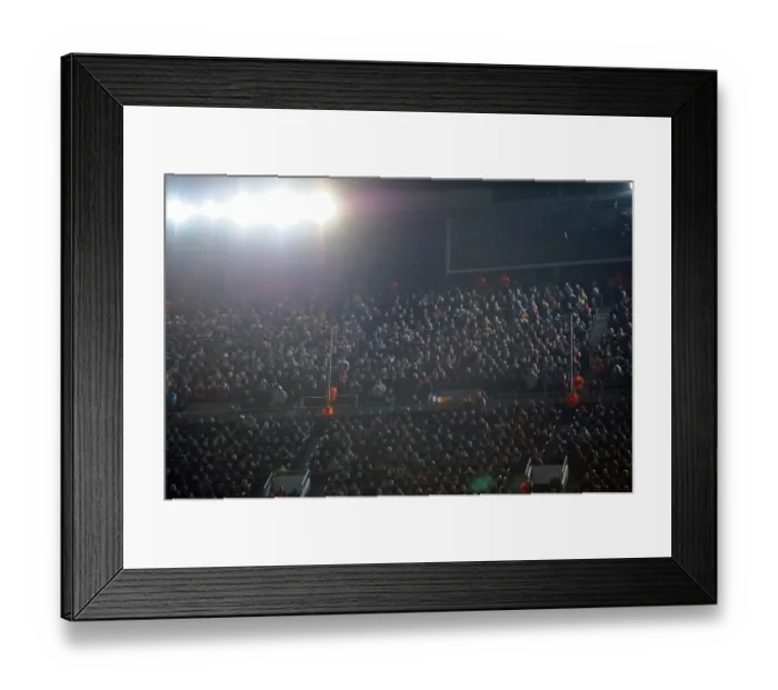 Framed Print : Arsenal fans. Barcelona 3: 1 Arsenal. UEFA Champions League. Last 16, 2nd leg