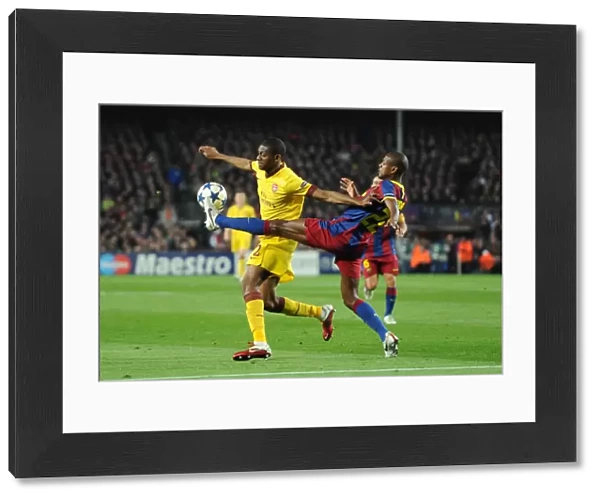 Abou Diaby (Arsenal) Eric Abidal (Barcelona). Barcelona 3: 1 Arsenal. UEFA Champions League