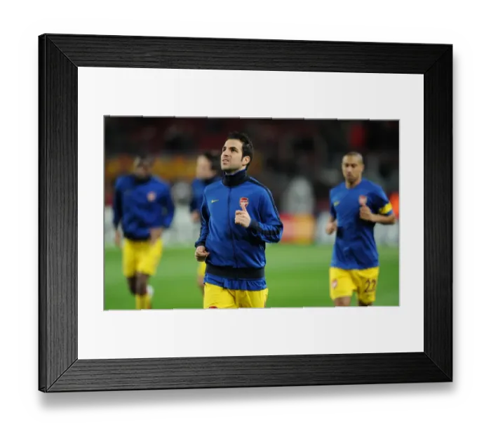 Framed Print : Cesc Fabregas (Arsenal). Barcelona 3: 1 Arsenal. UEFA Champions League. Last 16, 2nd leg