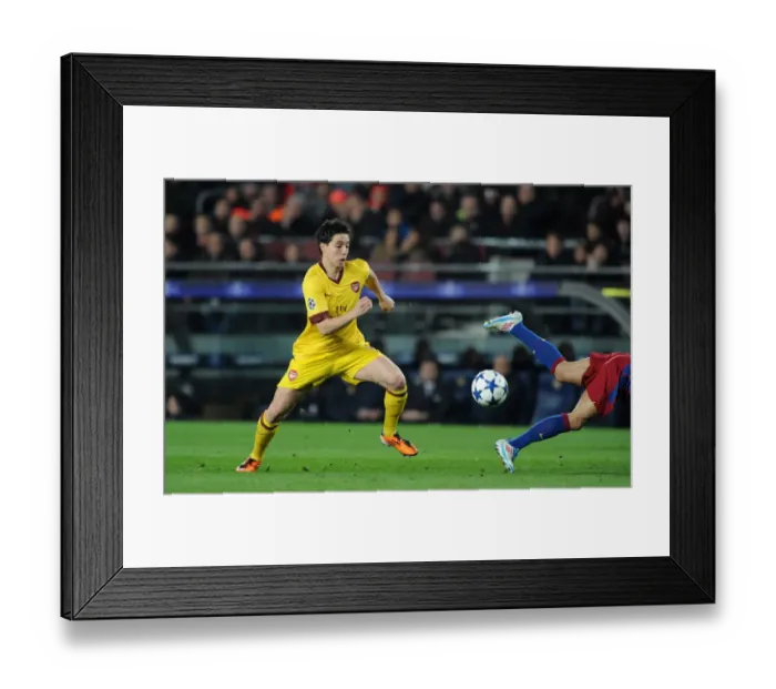 Framed Print : Samir Nasri (Arsenal). Barcelona 3: 1 Arsenal. UEFA Champions League. Last 16, 2nd leg Framed Print : Samir Nasri (Arsenal). Barcelona 3: 1 Arsenal. UEFA Champions League. Last 16, 2nd leg