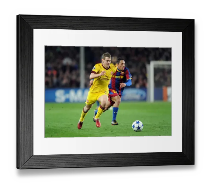 Framed Print : Jack WIlshere (Arsenal) Adriano (Barcelona). Barcelona 3: 1 Arsenal. UEFA Champions League Framed Print : Jack WIlshere (Arsenal) Adriano (Barcelona). Barcelona 3: 1 Arsenal. UEFA Champions League