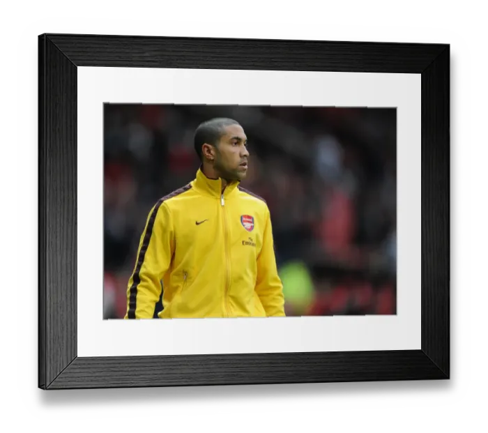 Framed Print : Gael Clichy (Arsenal). Manchester United 2: 0 Arsenal, FA Cup Sixth Round