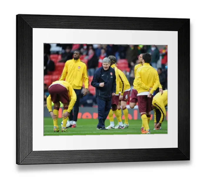 Framed Print : Arsenal assistant manager Pat Rice. Manchester United 2: 0 Arsenal, FA Cup Sixth Round Framed Print : Arsenal assistant manager Pat Rice. Manchester United 2: 0 Arsenal, FA Cup Sixth Round