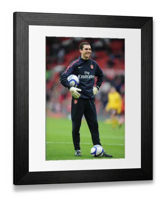 Framed Print : James Shea (Arsenal). Manchester United 2: 0 Arsenal, FA Cup Sixth Round Framed Print : James Shea (Arsenal). Manchester United 2: 0 Arsenal, FA Cup Sixth Round