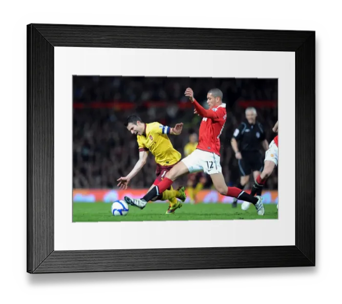 Framed Print : Van Persie vs. Smalling: Manchester United's FA Cup Victory (2:0) over Arsenal