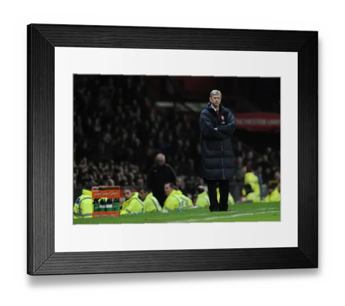 Framed Print : Arsenal manager Arsene Wenger. Manchester United 2: 0 Arsenal, FA Cup Sixth Round