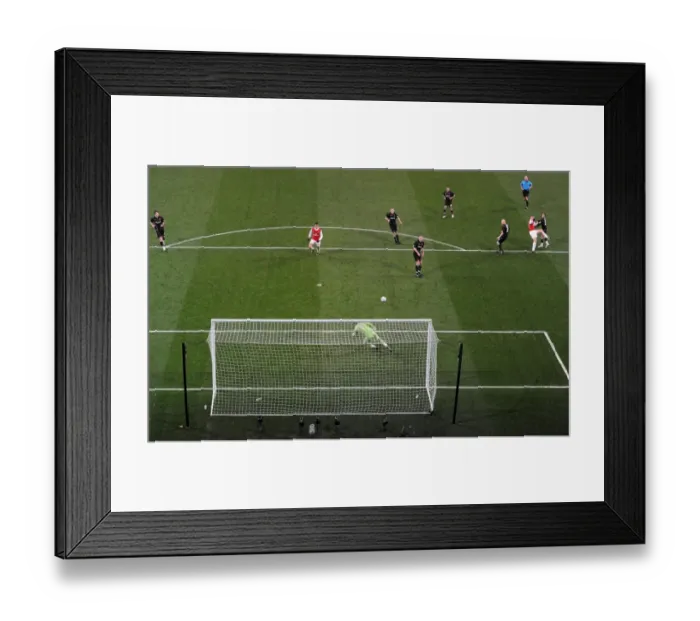 Framed Print : Nicklas Bendtner shoots past Orient goalkeeper Jamie Jones to score the 3rd Arsenal goal Framed Print : Nicklas Bendtner shoots past Orient goalkeeper Jamie Jones to score the 3rd Arsenal goal
