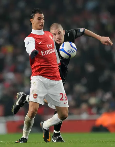 Marouane Chamakh (Arsenal) Ben Chorley (Orient). Arsenal 5: 0 Leyton Orient