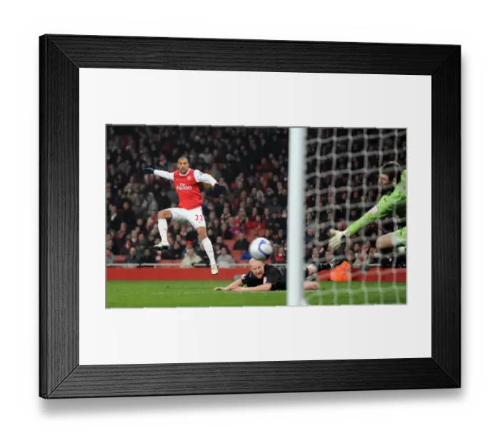 Framed Print : Arsenal's Gael Clichy Scores Stunning Fifth Goal in FA Cup Replay: Arsenal Crushes Leyton Orient 5-0 Framed Print : Arsenal's Gael Clichy Scores Stunning Fifth Goal in FA Cup Replay: Arsenal Crushes Leyton Orient 5-0