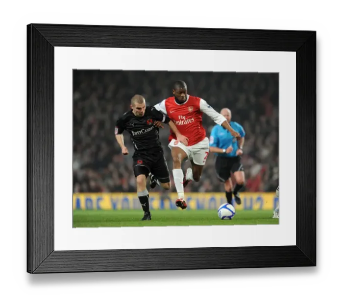 Framed Print : Arsenal's Abou Diaby Shines: 5-0 FA Cup Victory Over Leyton Orient