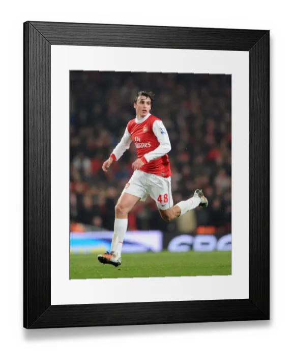 Framed Print : Arsenal's Ignasi Miquel Stars in FA Cup Fifth Round Replay: Arsenal 5-0 Leyton Orient
