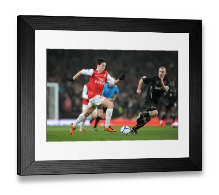 Framed Print : Samir Nasri's Dominance: Arsenal Crushes Leyton Orient 5-0 in FA Cup
