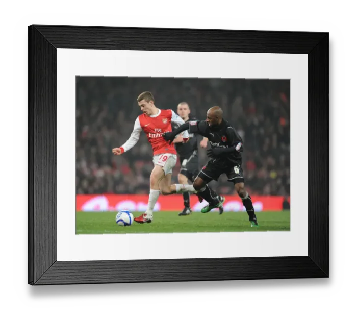 Framed Print : Arsenal's Jack Wilshere Shines in Dominant 5-0 FA Cup Win Against Leyton Orient (2011)