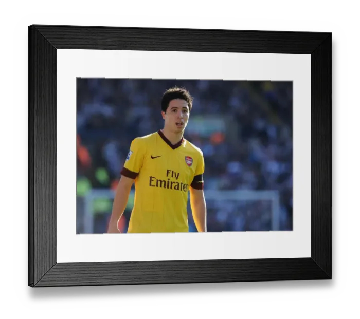 Framed Print : Samir Nasri (Arsenal). West Bromwich Albion 2: 2 Arsenal, Barclays Premier League