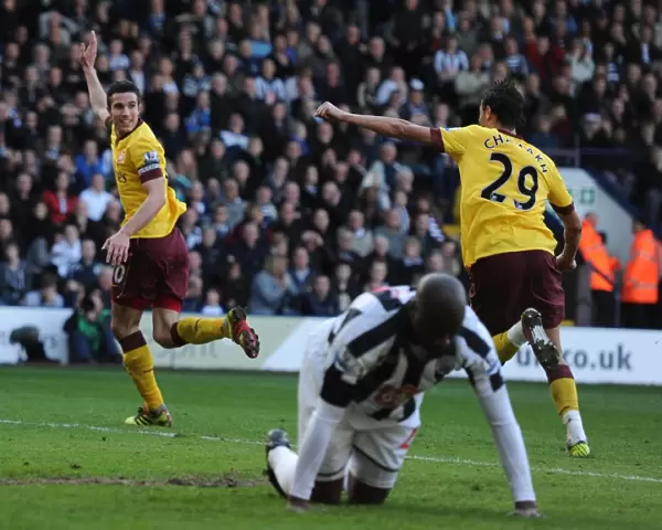 Robin van Persie's Brilliant Goal: Arsenal 2-2 West Bromwich Albion, Premier League, 2011