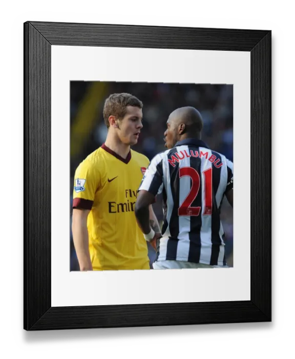 Framed Print : Thrilling Draw: Wilshere vs Mulumbu - Arsenal vs West Bromwich Albion, Premier League, 2011 Framed Print : Thrilling Draw: Wilshere vs Mulumbu - Arsenal vs West Bromwich Albion, Premier League, 2011