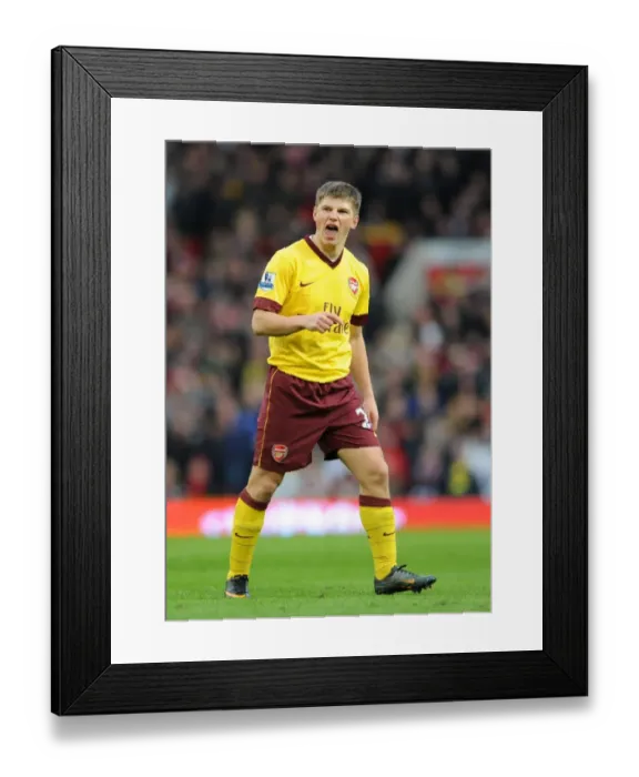 Framed Print : Andrey Arshavin (Arsenal). Manchester United 2: 0 Arsenal, FA Cup Sixth Round