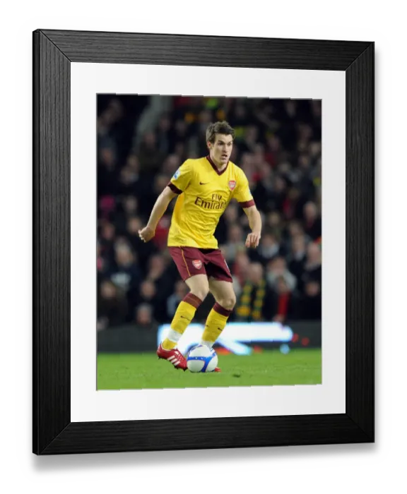 Framed Print : Determined Ramsey Shines in Manchester United's FA Cup Victory over Arsenal (2010)