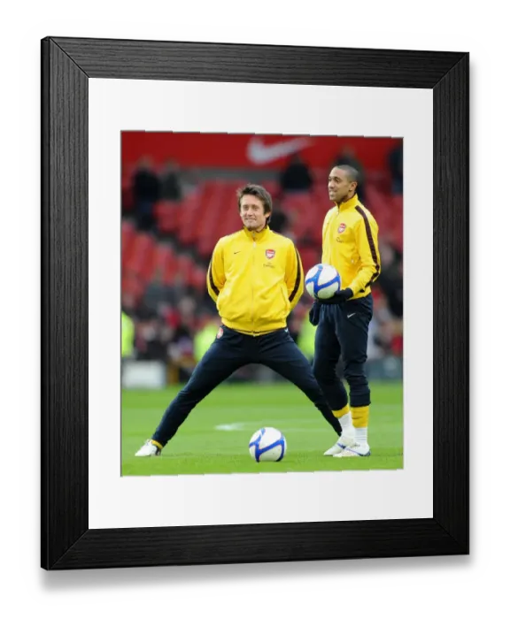 Framed Print : Tomas Rosicky and Gael Clichy (Arsenal). Manchester United 2: 0 Arsenal