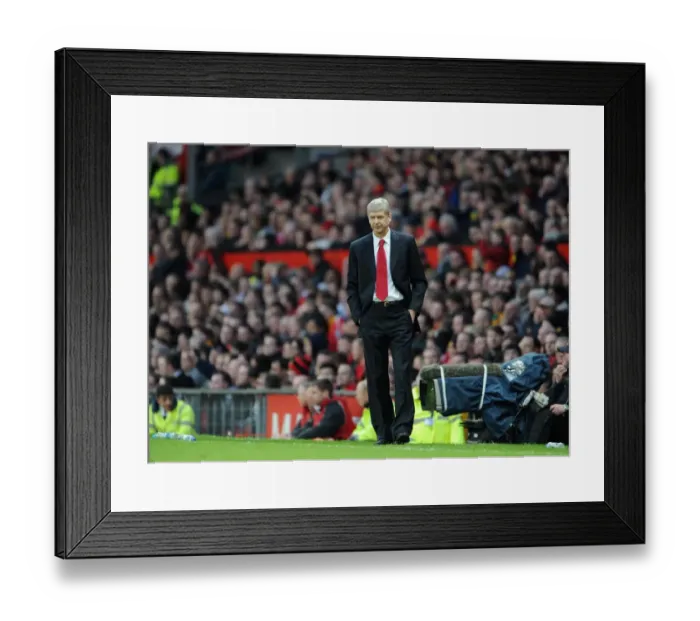 Framed Print : Arsene Wenger the Arsenal Manager. Manchester United 2: 0 Arsenal, FA Cup Sixth Round Framed Print : Arsene Wenger the Arsenal Manager. Manchester United 2: 0 Arsenal, FA Cup Sixth Round