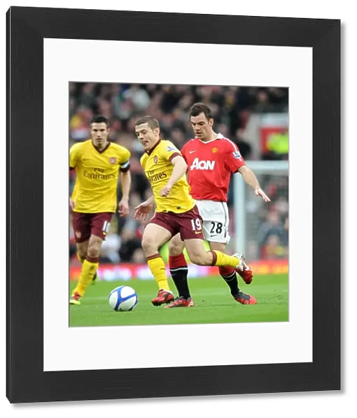 Jack Wilshere (Arsenal) Darron Gibson (Man Utd). Manchester United 2: 0 Arsenal