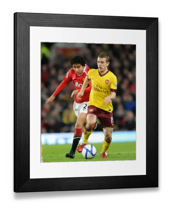 Framed Print : Jack Wilshere (Arsenal) Rafael da Silva (Man Utd). Manchester United 2: 0 Arsenal Framed Print : Jack Wilshere (Arsenal) Rafael da Silva (Man Utd). Manchester United 2: 0 Arsenal