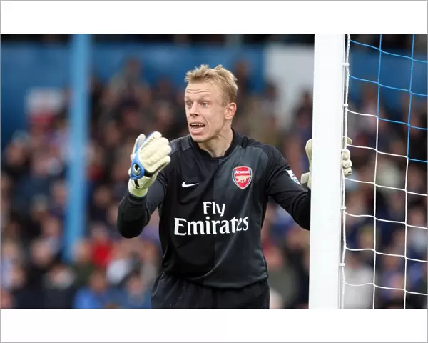 Mart Poom: The Unyielding Guardian in the Goal: Arsenal vs. Portsmouth, FA Premiership, 2007