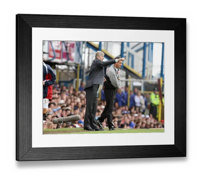 Framed Print : Arsene Wenger at Fratton Park: A 0-0 Stalemate with Portsmouth in the FA Premiership Framed Print : Arsene Wenger at Fratton Park: A 0-0 Stalemate with Portsmouth in the FA Premiership