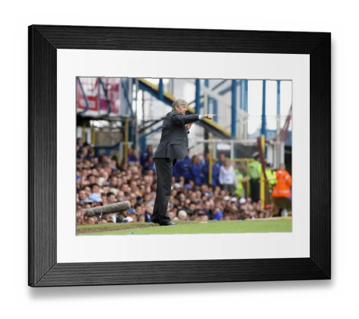 Framed Print : Arsene Wenger at Fratton Park: A 0-0 Battle with Portsmouth (FA Premiership, 2007)
