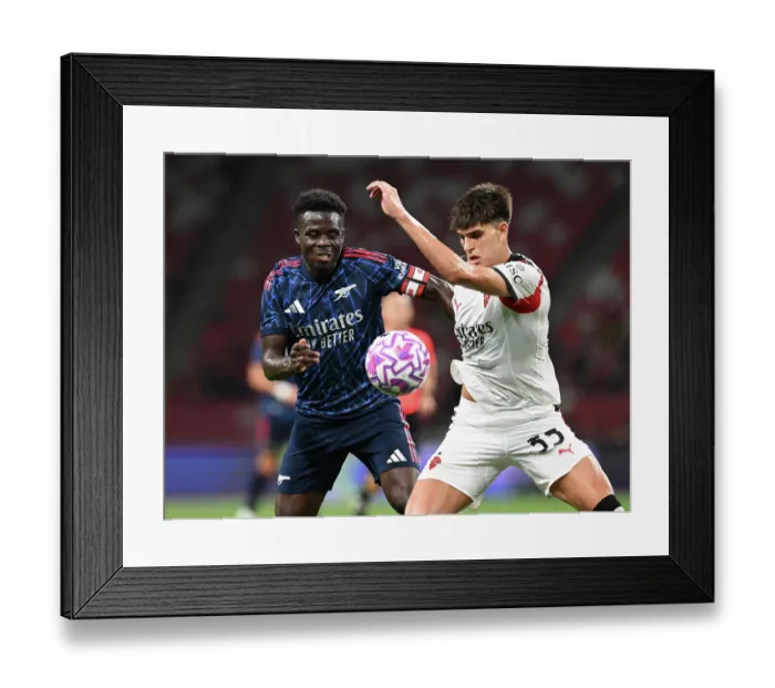Framed Print : Arsenal FC v AC Milan: Pre-Season Friendly