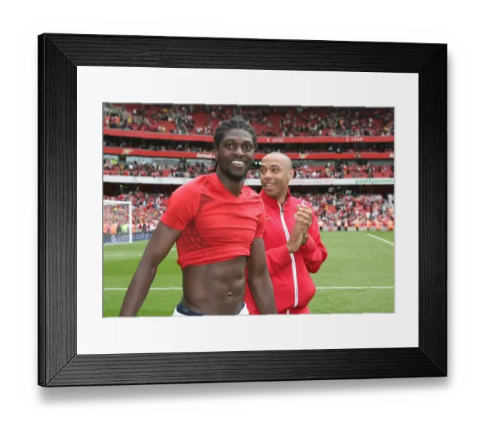 Framed Print : Thierry Henry and Emmanuel Adebayor (Arsenal) Framed Print : Thierry Henry and Emmanuel Adebayor (Arsenal)