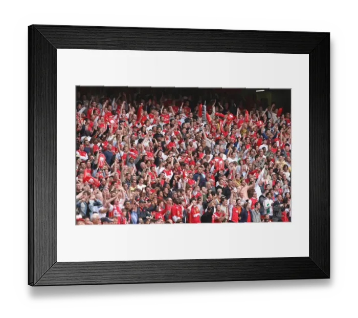 Framed Print : Arsenal fans