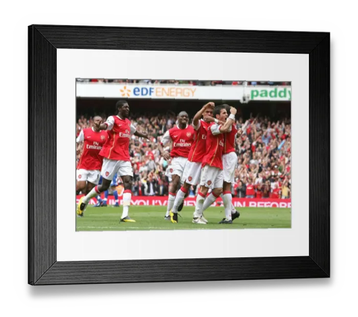 Framed Print : Unforgettable Moment: Gilberto and Fabregas's Goal Celebration (Arsenal vs. Chelsea, 2007) Framed Print : Unforgettable Moment: Gilberto and Fabregas's Goal Celebration (Arsenal vs. Chelsea, 2007)