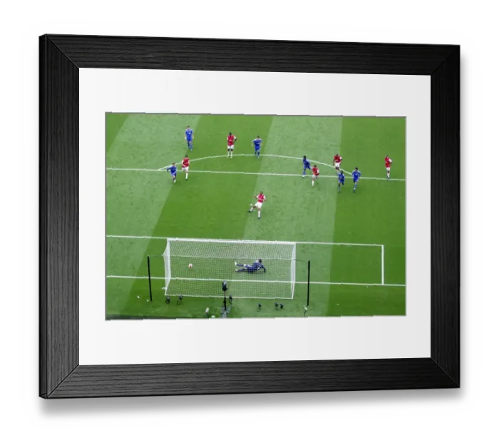 Framed Print : Gilberto's Dramatic Penalty: Arsenal vs. Chelsea, 1-1 Framed Print : Gilberto's Dramatic Penalty: Arsenal vs. Chelsea, 1-1
