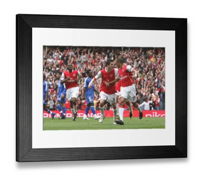 Framed Print : Unforgettable Moment: Gilberto and Fabregas's Electric Goal Celebration (Arsenal vs. Chelsea, FA Premiership, Emirates Stadium, 2007) Framed Print : Unforgettable Moment: Gilberto and Fabregas's Electric Goal Celebration (Arsenal vs. Chelsea, FA Premiership, Emirates Stadium, 2007)