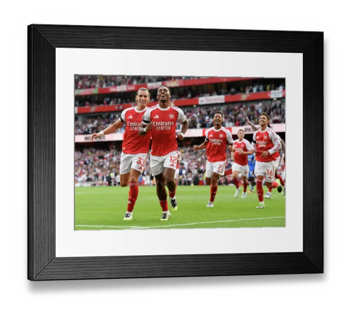 Framed Print : Arsenal v Leeds United - Premier League